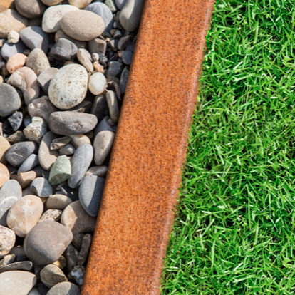 Cortenstaal Opsluitband | 200 x 6 x 5.5 cm | Per Stuk - Rijpex